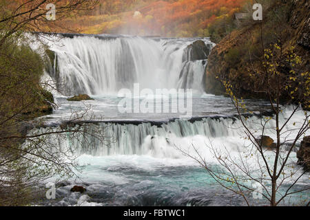 Cascata a Strbacki Buk Foto Stock