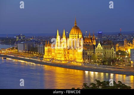 Lo skyline di Budapest Ungheria Foto Stock