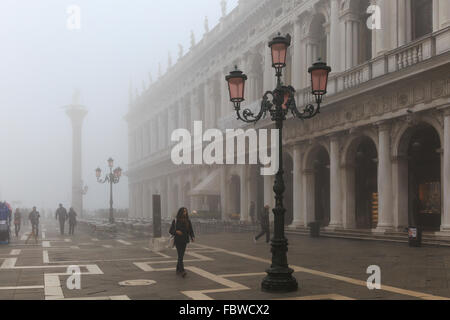 Dalla Piazzetta di Capri, Biblioteca Nazionale di St Marks, Venezia, Italia Foto Stock