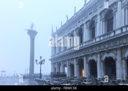 Dalla Piazzetta di Capri, Biblioteca Nazionale di St Marks, Venezia, Italia Foto Stock