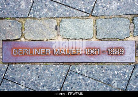 muro di Berlino Foto Stock