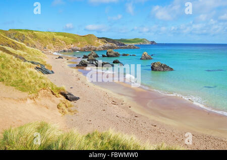 Sango Bay Durness beach. Sutherland paesaggio, Highlands della Scozia, Regno Unito, Europa. Foto Stock