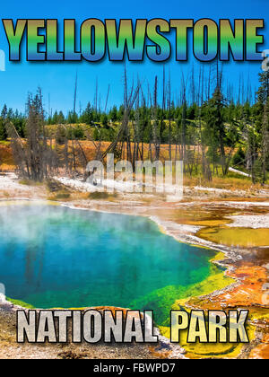 West Thumb Geyser Basin Yellowstone Foto Stock