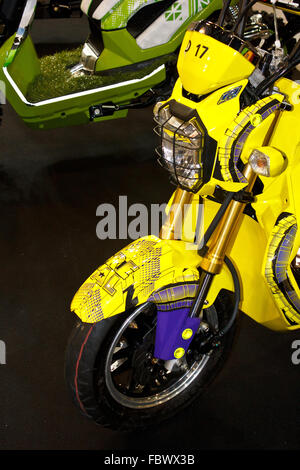 Moto gialla Foto Stock