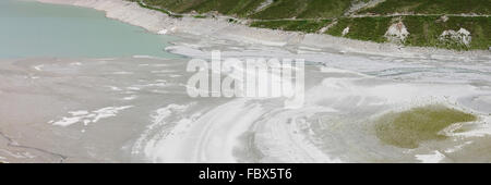 Sandbar sul lago Silvretta Foto Stock