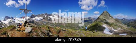 Il Piz R6 Nel Silvretta Foto Stock