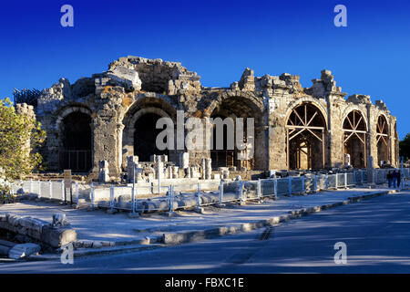 Teatro Antico a lato, Turchia Foto Stock