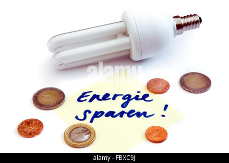 Lampada a risparmio energetico Foto Stock
