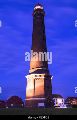 Twilight ora a Borkum Foto Stock