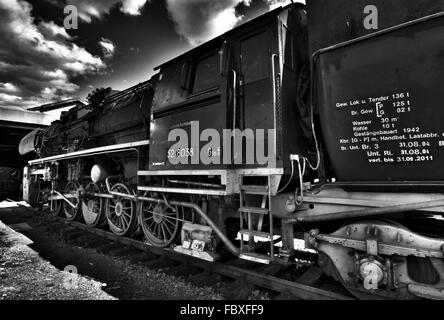 Locomotiva a vapore HDR Foto Stock