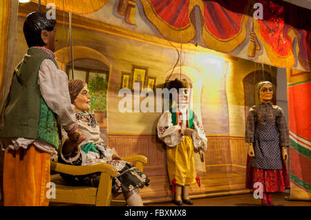 Scena dal teatro delle marionette per bambini Foto Stock