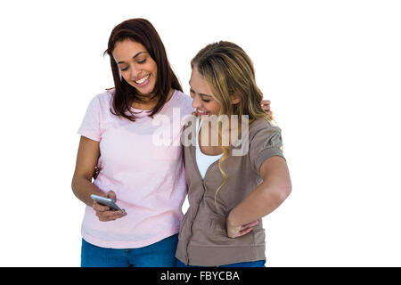 Due ragazze sorridenti Foto Stock