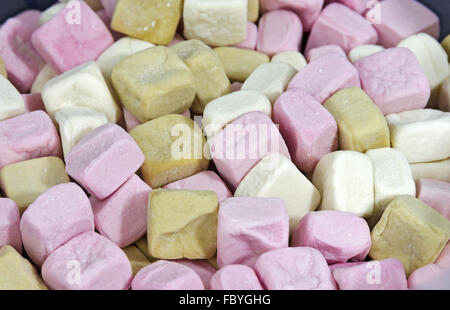 Cubi di marshmallow Foto Stock