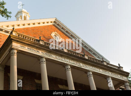 Ingresso alla Georgetown University Medical School Foto Stock