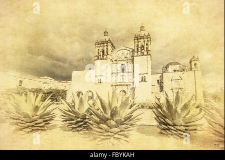 Chiesa di Santo Domingo de Guzman in Oaxaca, Messico Foto Stock