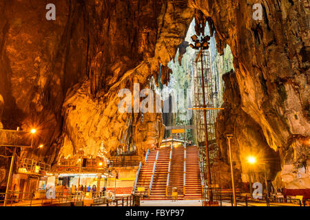 Grotte Batu indù santuario vicino a Kuala Lumpur, Malesia. Foto Stock