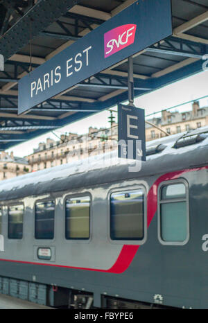 In viaggio con il Moscow-Paris-Express Foto Stock