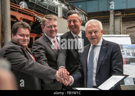 100 anni Meiningen locomotiva a vapore funziona Foto Stock