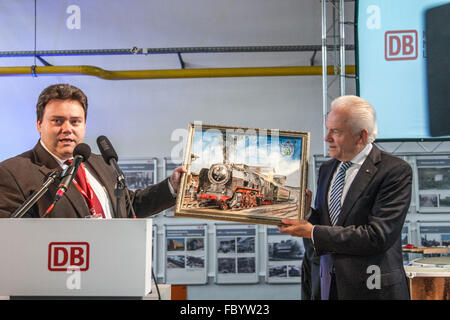 100 anni Meiningen locomotiva a vapore funziona Foto Stock