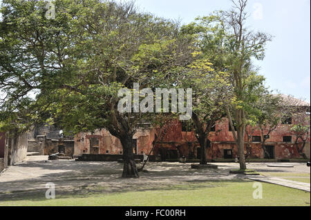 All'interno di Old Fort Jesus di Mombasa Foto Stock