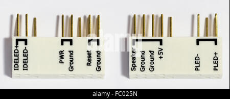 Connettore della scheda madre di un personal computer Foto Stock