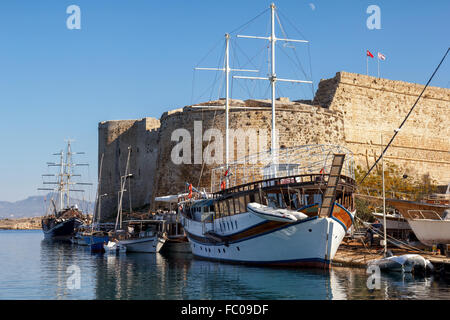 Fortezza di Kyrenia (Girne), Cipro del Nord Foto Stock