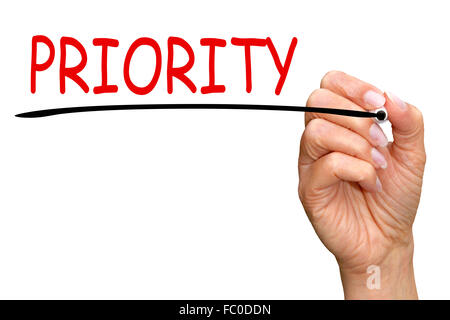 Priorità Foto Stock