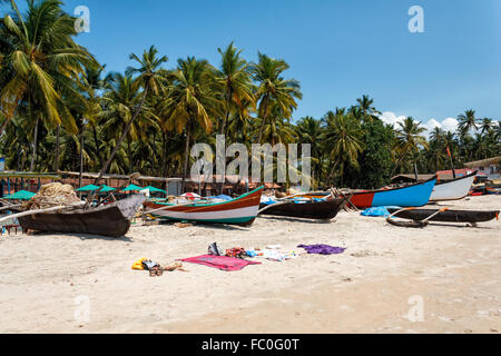 Palolem Beach, a sud di Goa, India Foto Stock