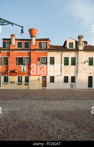 Vista delle case sull'isola della Giudecca a Venezia Foto Stock