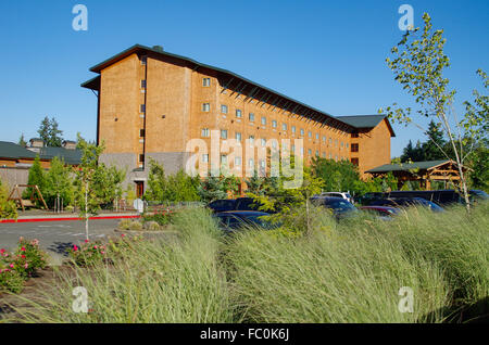 Little Creek Casino e hotel è di proprietà e gestito dall'Isola Squaxin tribù. Shelton, Washington, Stati Uniti d'America Foto Stock