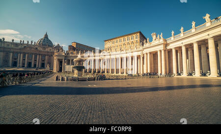 Città del Vaticano e a Roma, Italia: Piazza San Pietro Foto Stock