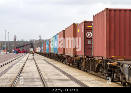 Terminale per container Halle (Saale) - CTHS Foto Stock