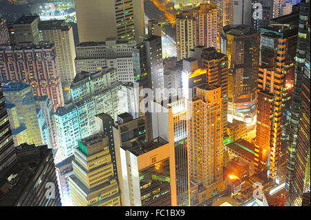 Hong Kong centro di densità Foto Stock