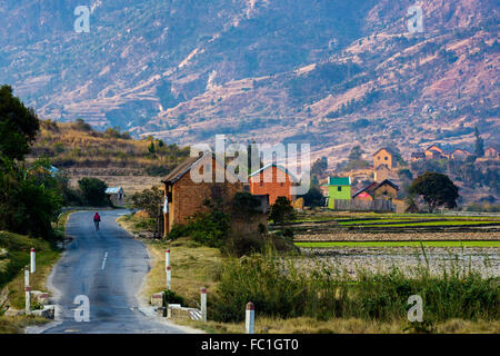 Nazionale 7, tra Ambositra e Ranomafana,Madagascar Foto Stock
