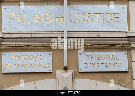 Saint Tropez, il Palais de Justice. Foto Stock
