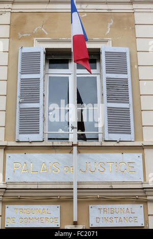 Saint Tropez, il Palais de Justice. Foto Stock