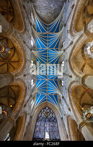 La Cattedrale di St Giles. Soffitto blu. Creative. Foto Stock