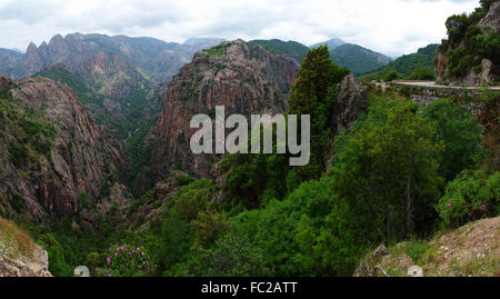 Spelunca Gorge - Corsica Foto Stock