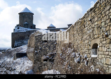 La fortezza medievale di Kamianets-Podilskyi, Ucraina Foto Stock