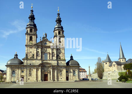 Cattedrale st. salvator a Fulda Foto Stock