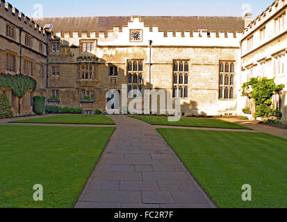 Oxford University College di Gesù Foto Stock