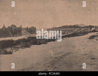 Comune di Parigi 1871. Pont de l'Ile de la Grande-Jatte (12 avril 1871), c1873 Foto Stock