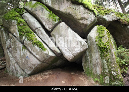 Luisenburg Labirinto di roccia Foto Stock