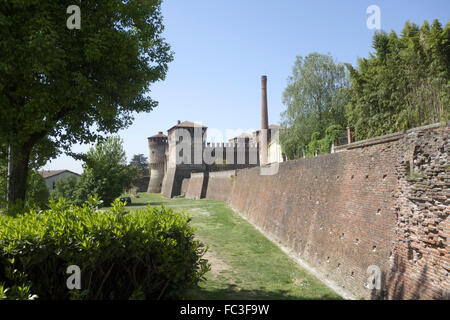 Vecchio mulino rocca sforzesca Foto Stock