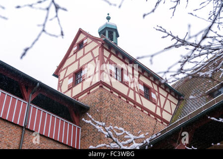 La principale attrazione turistica di Norimberga, la Germania è il castello. Foto Stock