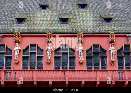 La storica sala mercanti a Freiburg im Breisgau, Germania Foto Stock