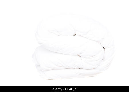 Coperta isolato su bianco Foto Stock