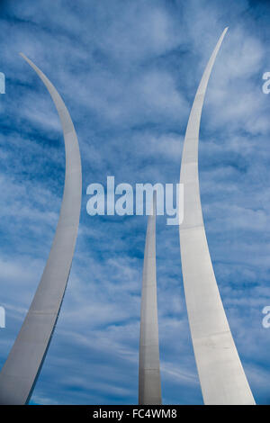 ARLINGTON, VIRGINIA, STATI UNITI D'AMERICA - United States Air Force Memorial. Foto Stock