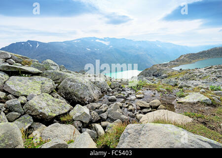 Cresta Besseggen nel Parco nazionale di Jotunheimen Foto Stock