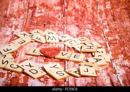 Lettere d'amore Foto Stock